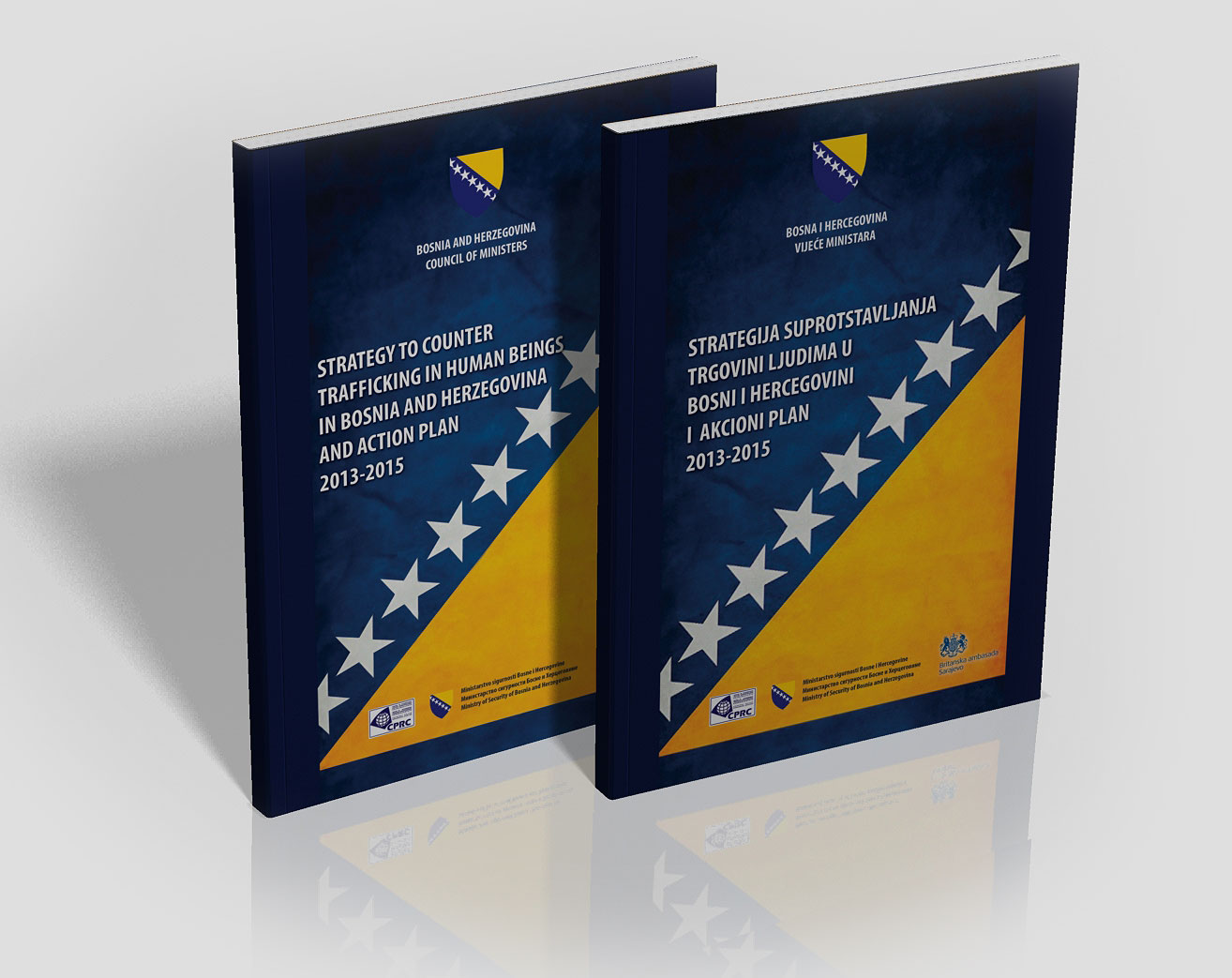 Dizajn, štampa i prelom knjige - brošure Strategija suprotstavljanja trgovini ljudima u Bosni i Hercegovini, Ministarstvo sigurnosti BiH